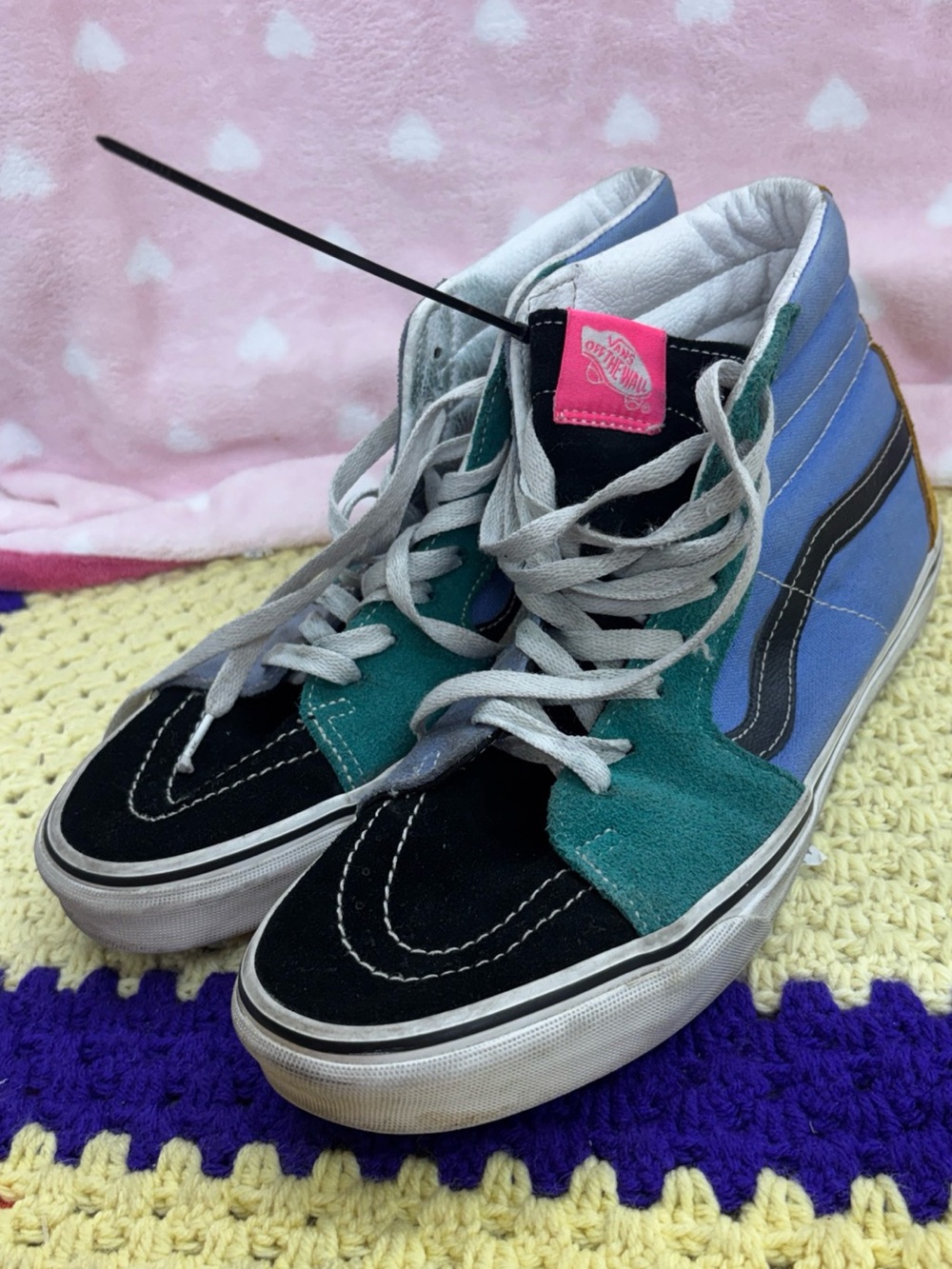Vans Colorblock suede hi tops skateboard unisex men 9/women 10.5